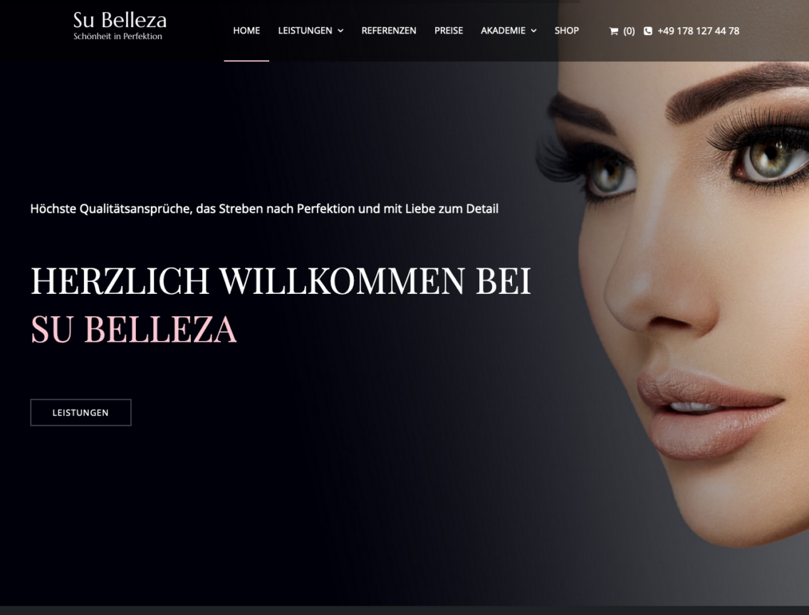 SuBelleza Referenz WooCommerce Screenshot