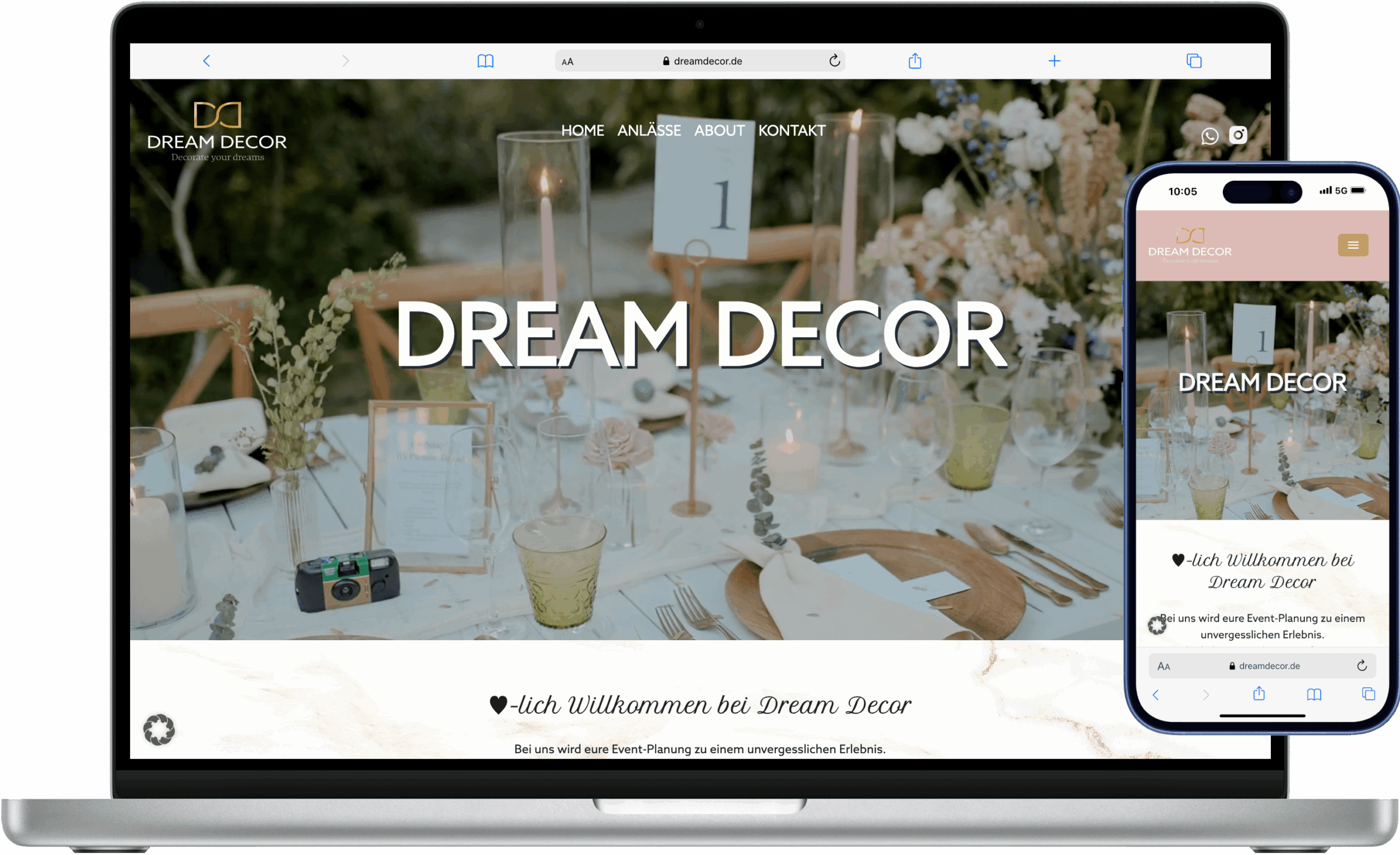 Dreamdecor Screenshot Home Referenz